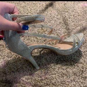 Silver heels